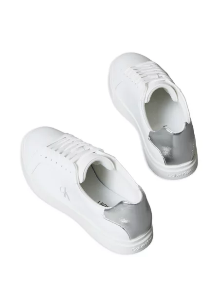 Sneakerși Calvin Klein cu autograf alb