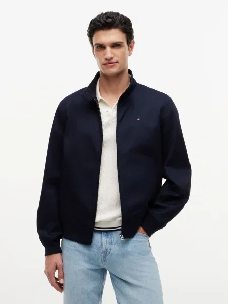 TOMMY HILFIGER Prechodná bunda CLASSIC námornícka modrá