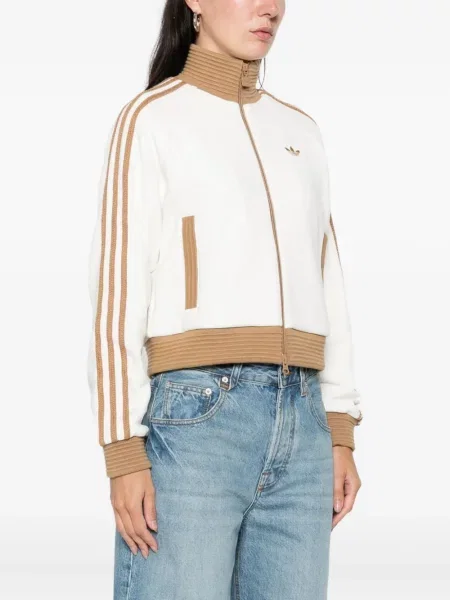 Hanorac Adidas din velur alb