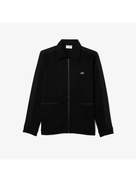 Lacoste Bluza Z Zamkiem Regular Fit czarna