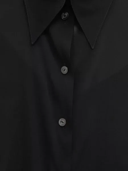 Gulerat cămașă Gucci de mătase negru