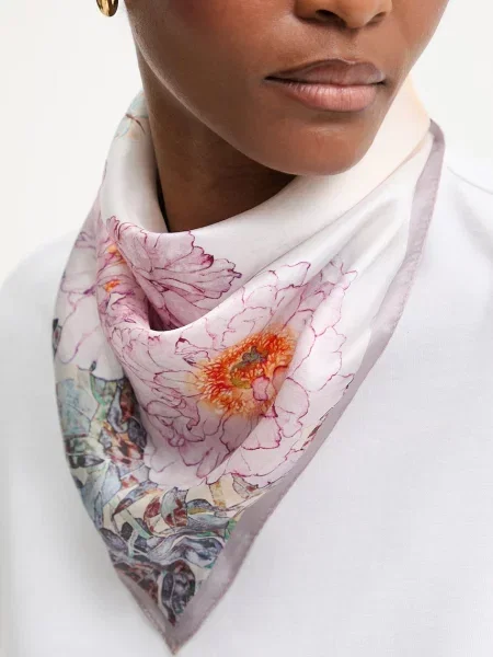 Svilena marama Answear.LAB iz kolekcije Unscripted