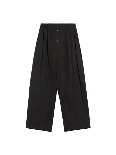 Bershka Pantaloni negru alb