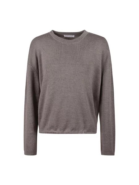 Sweter Majestic Filatures brązowy