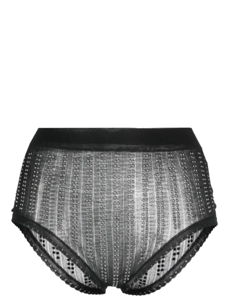 Chiloți Paco Rabanne cu talie înaltă negru