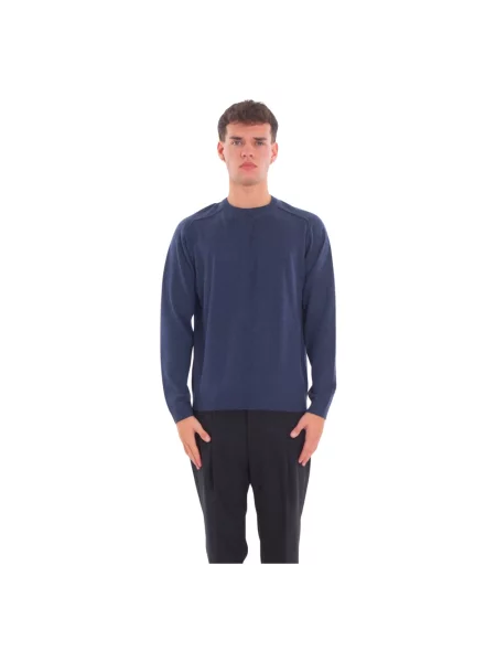 Lekki sweter Daniele Fiesoli niebieski