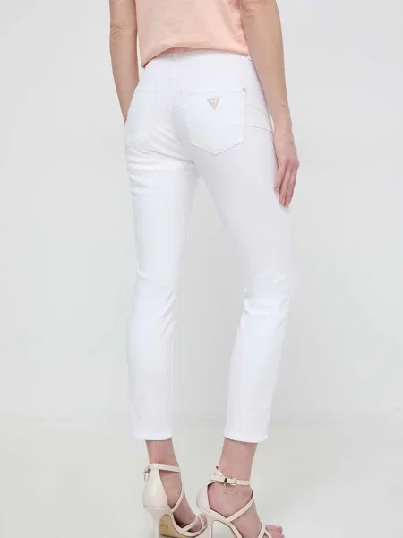Skinny jeansy skinny Guess białe