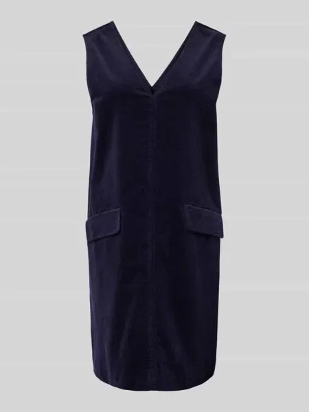 Sukienka mini z dekoltem w serek model ‘CORDA’ Y.a.s granatowa