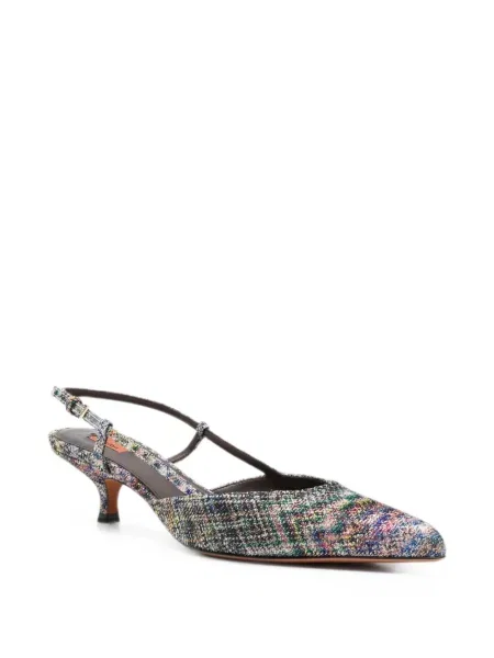 Pantofi cu toc Missoni slingback albastru