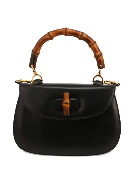 Bambusová kabelka Gucci Pre-owned černá