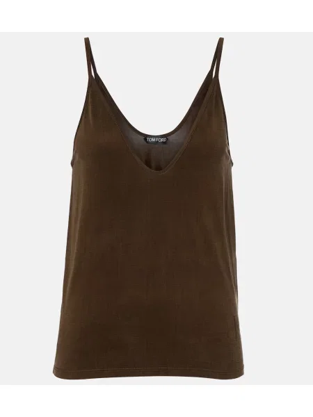 Top Tom Ford din jerseu verde