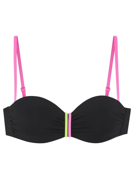 BUFFALO Sutien costum de baie verde deschis / roz negru
