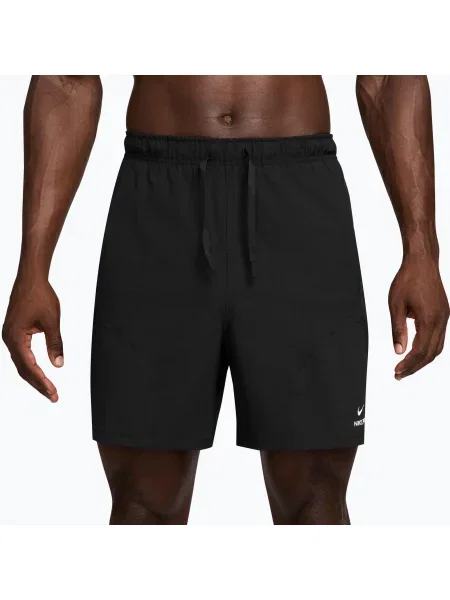 Pantaloni scurți pentru bărbați Nike Pro Training Dri-Fit 6" black/black/white alb