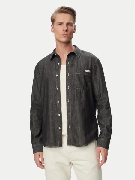 Calvin Klein Jeans дънкова риза черен