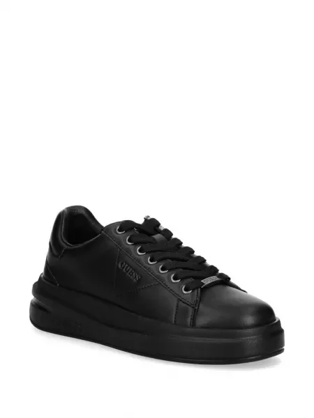 Sneakerși Guess cu autograf negru