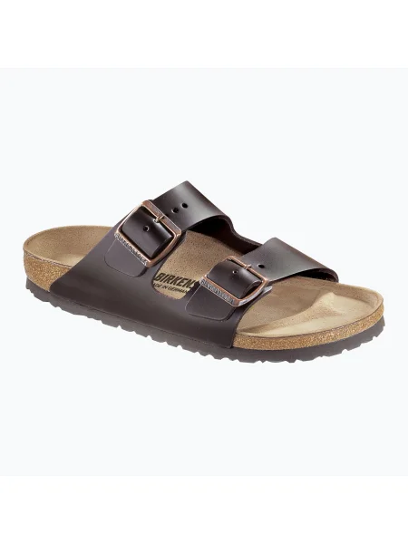 Kožené šľapky Birkenstock Arizona hnedá
