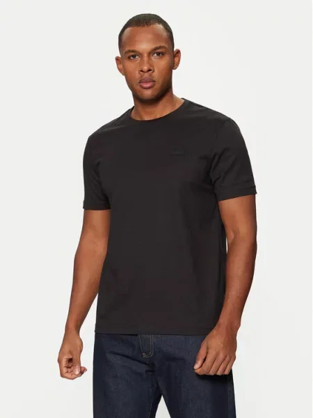 Calvin Klein T-Shirt Smooth Cotton T-Shirt czarny