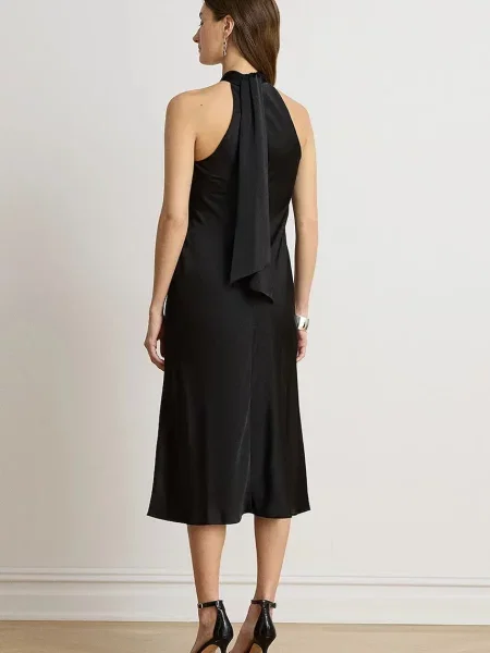 Lauren Ralph Lauren halter obleka črna