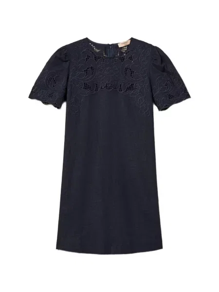 Rochie mini Twinset scurtă de costum albastru