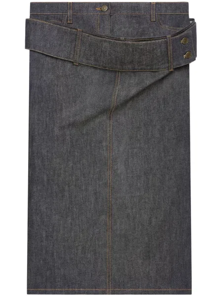 Fustă din denim Courreges gri