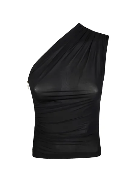 Top Elisabetta Franchi cu un umăr gol negru