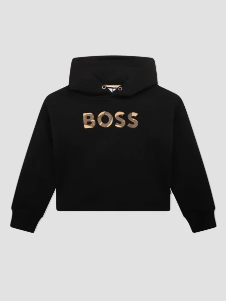 Детское худи Boss черное