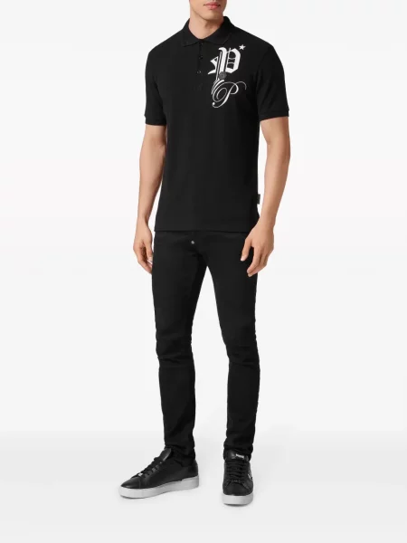 Polo marškinėliai Philipp Plein juoda