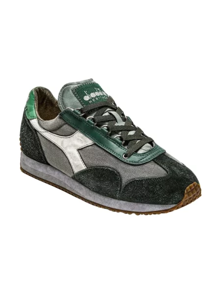 Sneakersy Diadora skórzane z kamieniami zielone