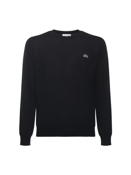 Sweter Lacoste wełniany czarny