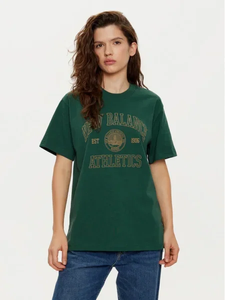 New Balance Tricou Oversize verde