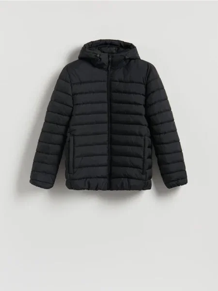 Reserved Geacă cu inserții contrastante negru