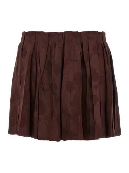 Mała mały spódnica mini Etro wełniana brązowa