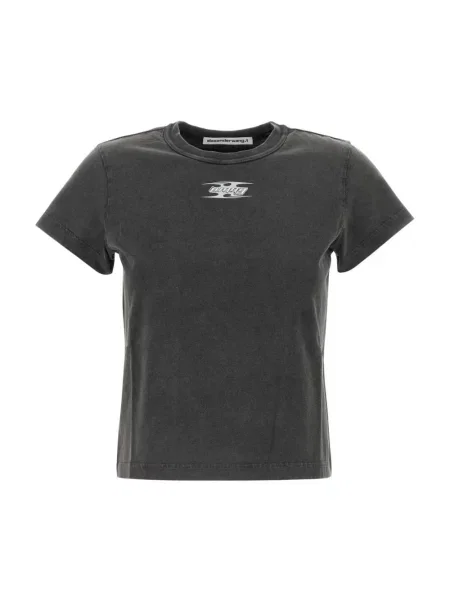 Koszulka Alexander Wang z logo szara