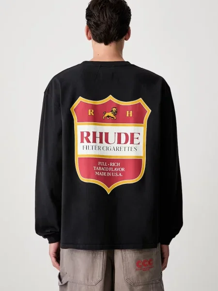 RHUDE longsleeve czarna