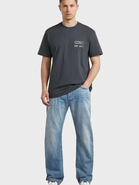 Футболка G-star Raw з аплікацією сіра