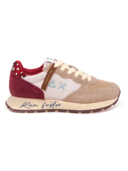 Sneakersy Sun68 casual beżowe
