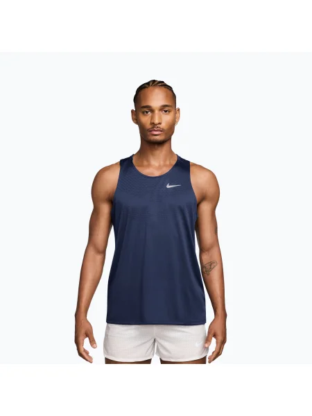 Tricou de alergare pentru bărbați Nike Stride Dri-Fit ADV midnight navy albastru închis