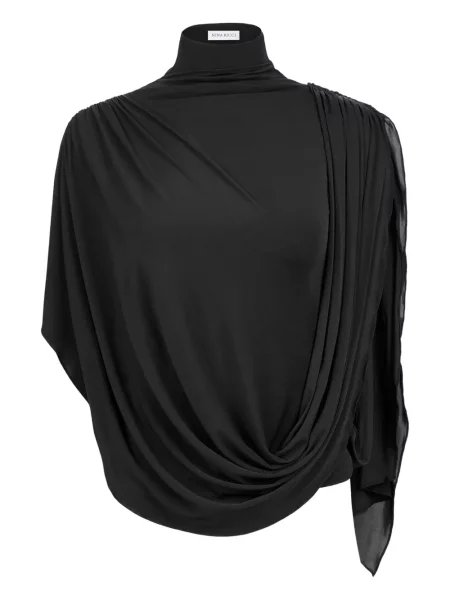 Top Nina Ricci drapat negru