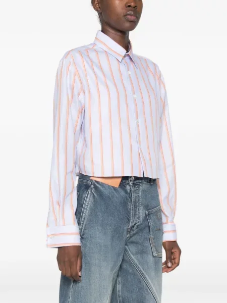 Csíkos levágott ing Jw Anderson kék