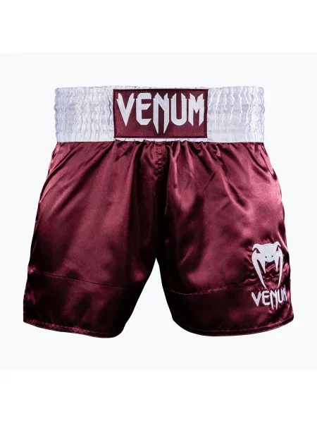 Tréninkové šortky Venum Classic Muay Thai burgundy vínové