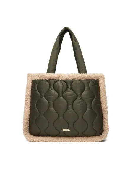 Barbour Дамска чанта Marnie Quilt Tote Bag Каки