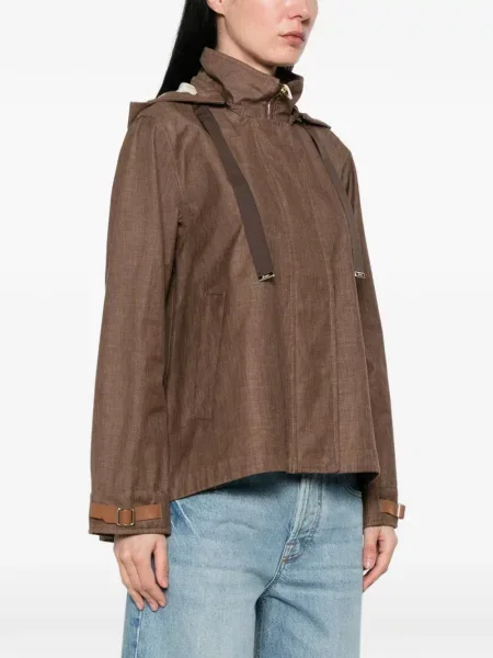 Geacă Herno cu glugă maro