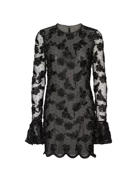 Rochie mini Rotate Birger Christensen plasă negru