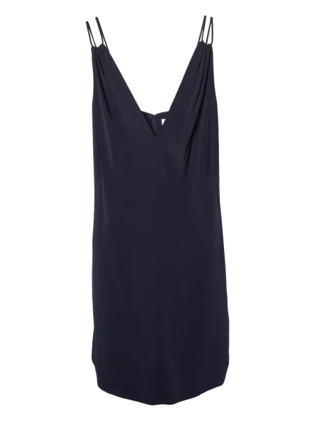 Rochie mini Victoria Victoria Beckham cu decolteu în V albastru