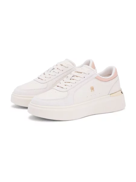TOMMY HILFIGER Nízke tenisky krémová / rosé
