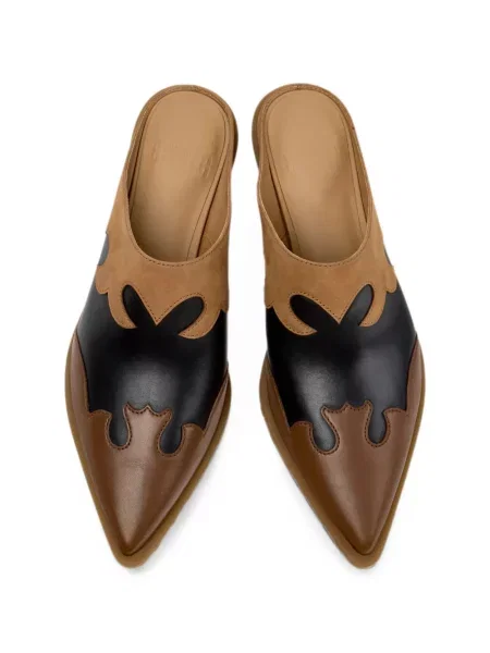 Papuci tip mules Camper din piele