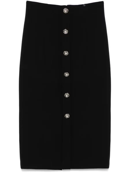 Fustă midi Nissa până la genunchi negru