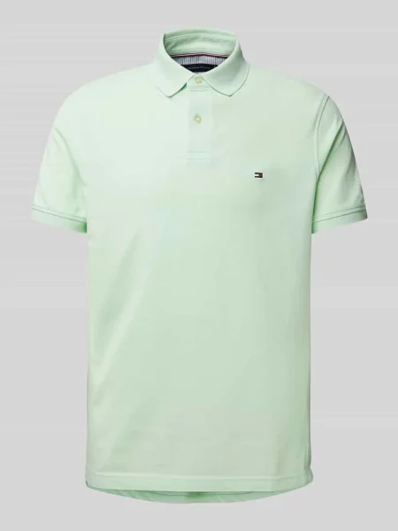 Tommy Hilfiger koszulka polo Mężczyźni jednolity M zielony