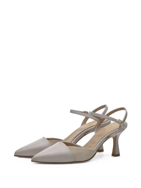 Pantofi cu toc Lottusse din piele slingback roz