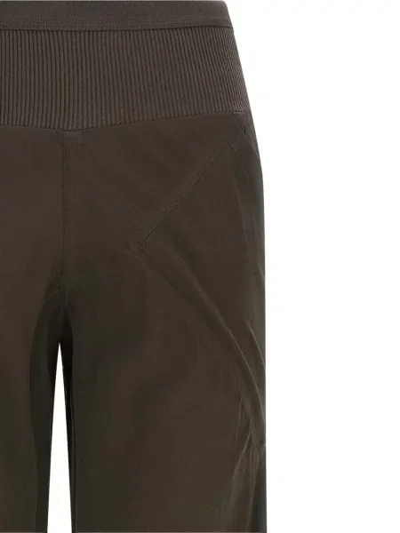 Pantaloni Rick Owens de mătase maro